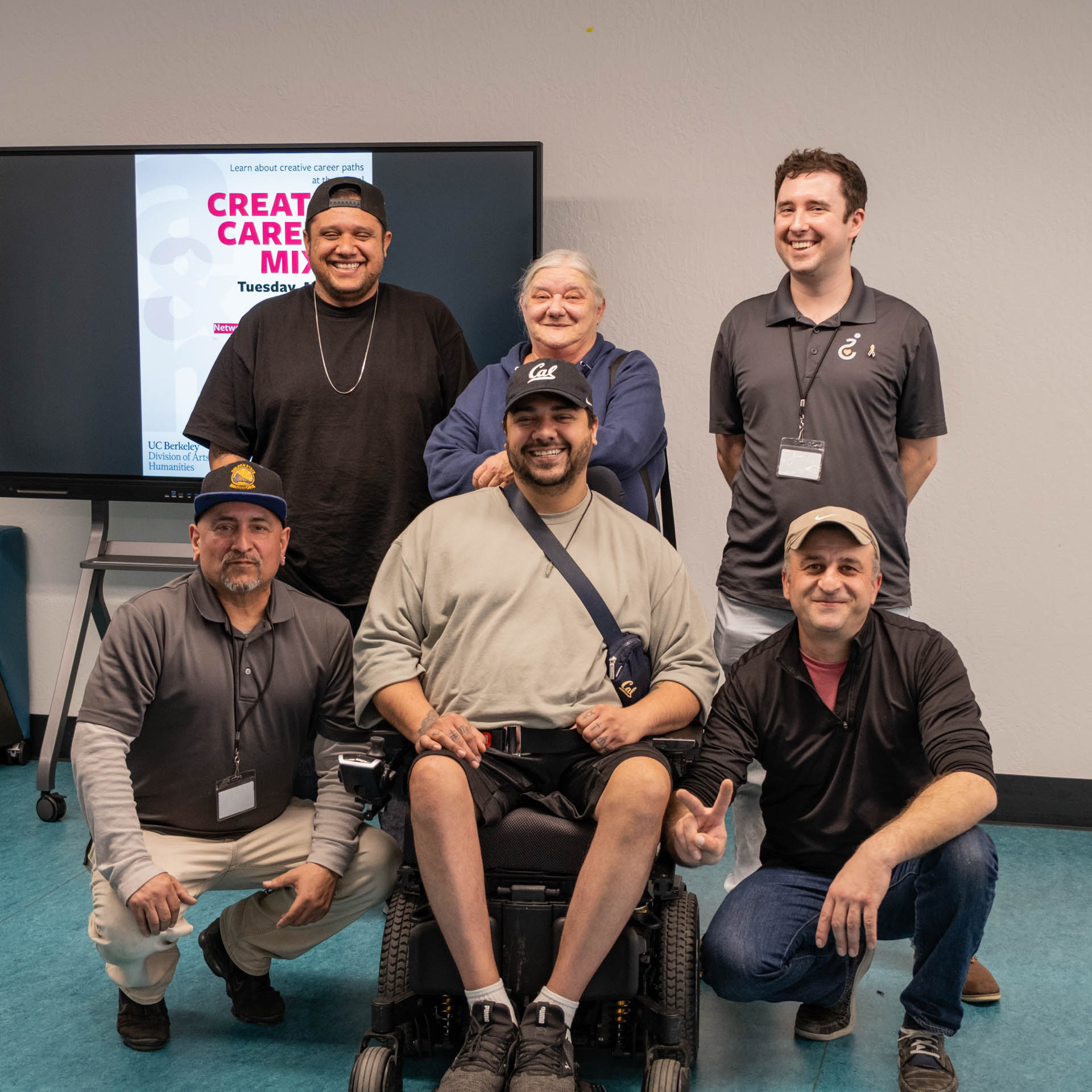 We pose for a photo with attendees of our UC Berkeley Repair as you Choose workshop.